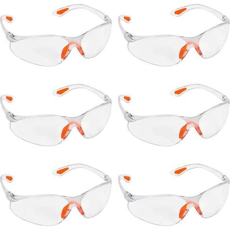 Pack De Lunettes De Sécurité Transparentes Lunettes De Protection