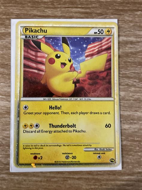 Pokemon Tcg Pikachu Pw English Usa Holo Pikachu World Collection