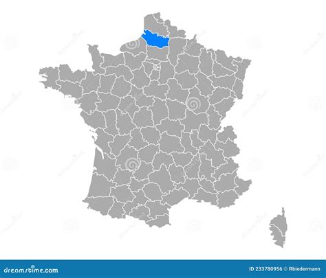 Map Of Somme In France Vector Illustration | CartoonDealer.com #238371508