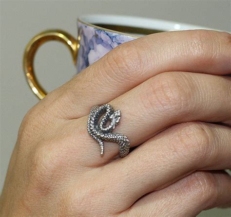 Snake Ring Sterling Silver Snake Rings Men Meaningful Ts For