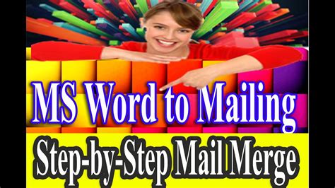 How Do Make Mailing Tutorial Microsoft Word Mailing Tutorial MS