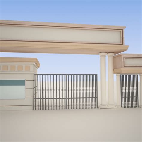 School Gate Exterior 3D Model - TurboSquid 1341713