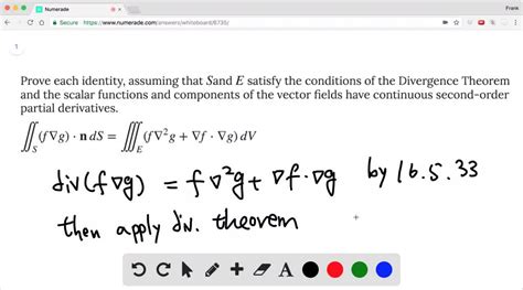 Solved Prove Each Identity Assuming That S And E Satisfy The Conditions Of The Divergence