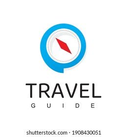 Travel Guide Logo Design Template Compass Stock Vector (Royalty Free ...