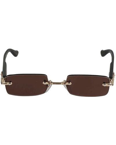 Brown Chrome Hearts Sunglasses For Women Lyst