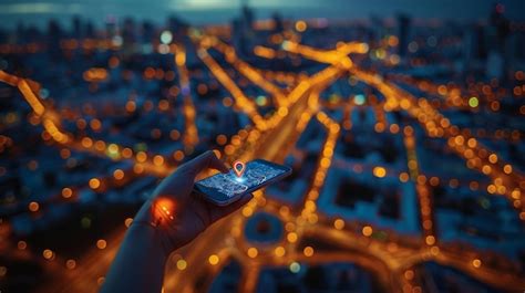 A woman hand is searching for a location on a map and pinning it to a ...