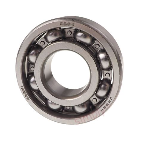 NACHI 6204 Open Deep Groove Ball Bearing 20x47x14mm Simply Bearings Ltd