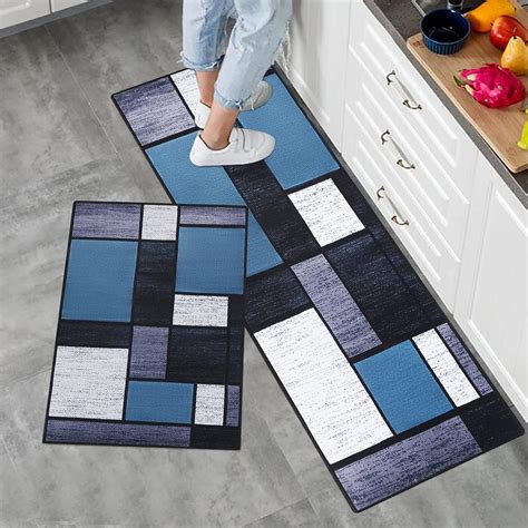 Ly U Pieces Non Slip Kitchen Mat Kitchen Rug Set Washable Modern