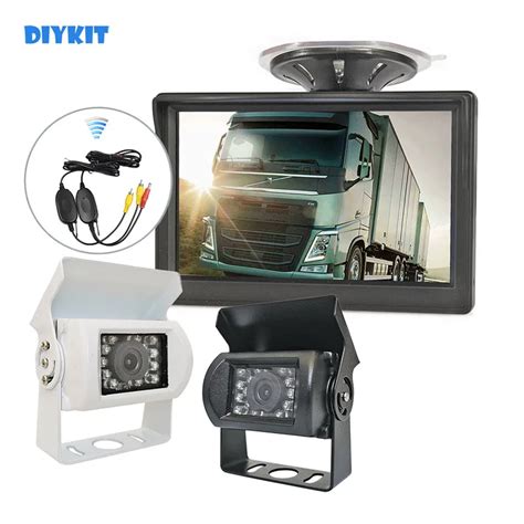 DIYKIT Wireless 5inch TFT LCD Display Rear View Car Monitor Waterproof