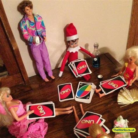 Elf Playing Uno