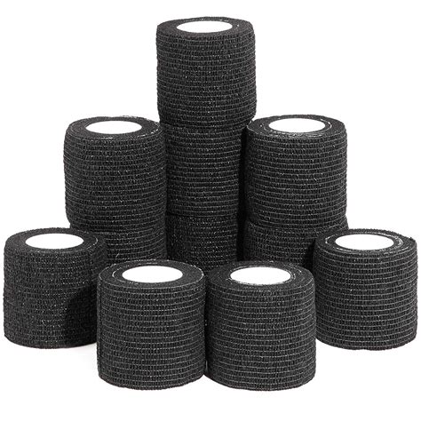 12 Pack 2 In X 5 Ft Cohesive Bandage Wrap Self Adherent Tape Vet Wrap