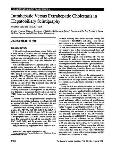 Intrahepatic Versus Extrahepatic Cholestasis In Hepatobiliary