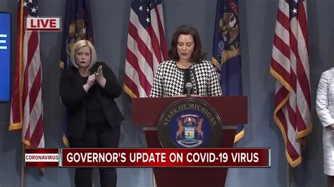 WATCH: Gov. Whitmer updates state's response to COVID-19