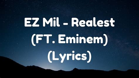 Ez Mil REALEST FT Eminem Lyrics YouTube