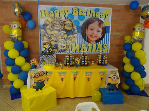 Matias Minion Birthday Fiesta De Minions Decoracion Minions Fiesta