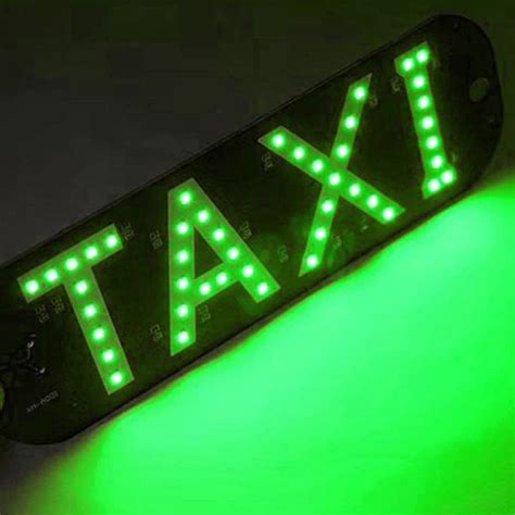 Nghnuifg Lighted Led Sign For Usb Plug Led Light Sign For Car Windshield Taxi Sign Light