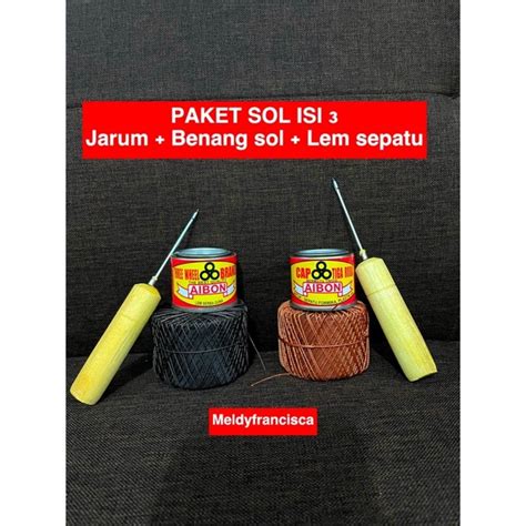 Jual Paket Isi Alat Sol Sepatu Paket Sol Sepatu Lem Sepatu Jarum