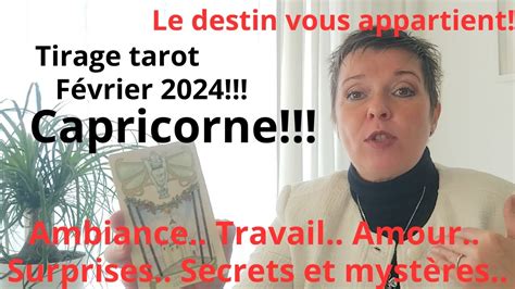 Tirage Tarot F Vrier Pour Le Capricorne Youtube