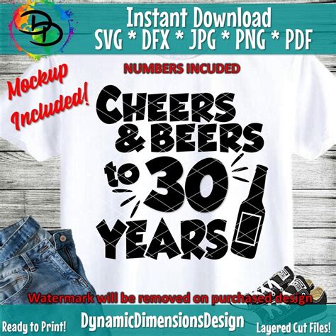 Cheers And Beers To 50 Years Svg 50th Birthday Fifty Etsy