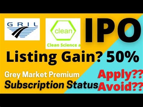 Listing Gain Possible G R Infra Clean Science And Technology Ipo