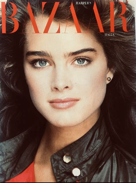 Brooke Shields Covers Harpers Bazaar Magazine Italy August 1981 Brooke Shields Harpers