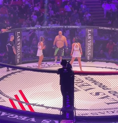 Bizarre Mma Fight In Romania Goes Viral As One Man Takes On Two Women