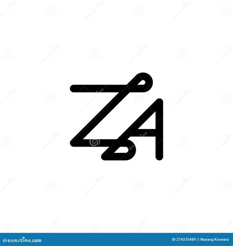 Za Logo Za Monogram Initial Za Logo Letter Za Logo Letter Za Icon