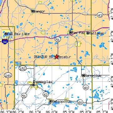 Decatur, Michigan (MI) ~ population data, races, housing & economy