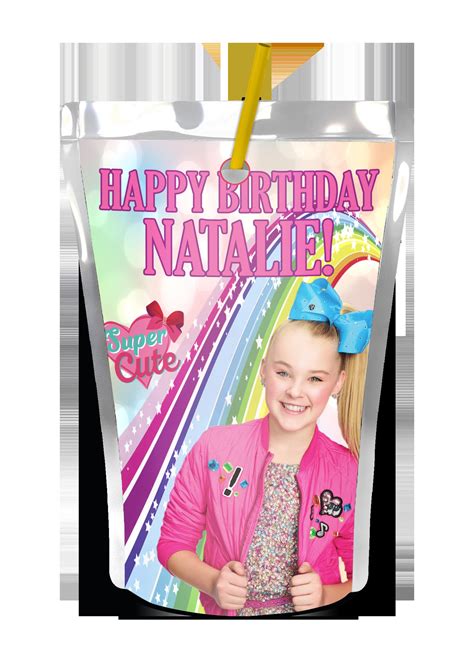 Jojo Siwa Juice Labels Custom Capri Sun Jojo Etsy