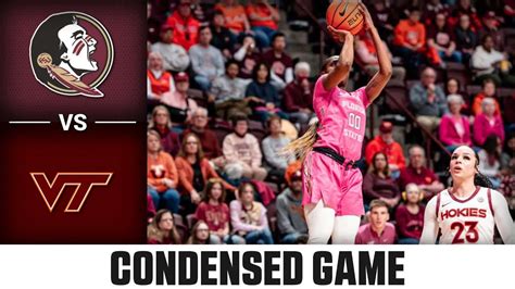 Florida State Vs Virginia Tech Condensed Game Acc Womens