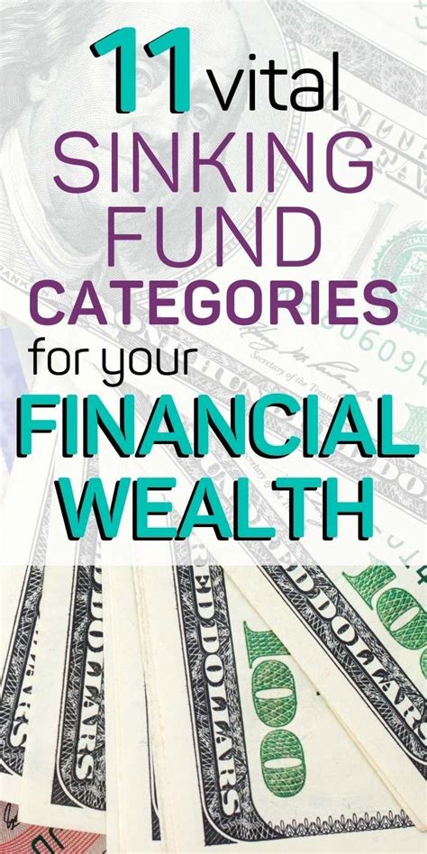 11 Vital Sinking Fund Categories For Your Financial Wealth Sinking