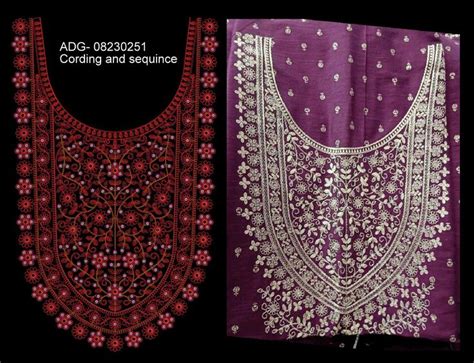 Pin By Nisha Mittal On Embroidery In Embroidery Neck Designs