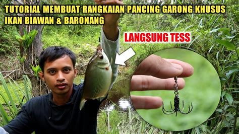 CARA MEMBUAT RANGKAIAN PANCING GARONG SUPER JITU UNTUK MANCING IKAN