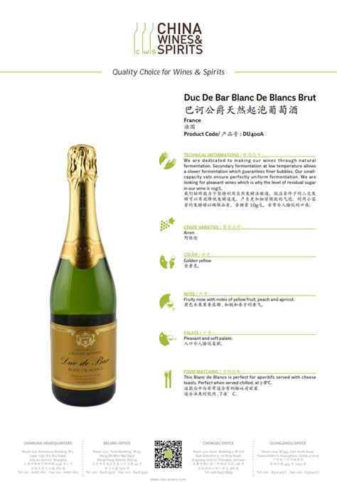 Duc De Bar Blanc De Blancs Brut Cws