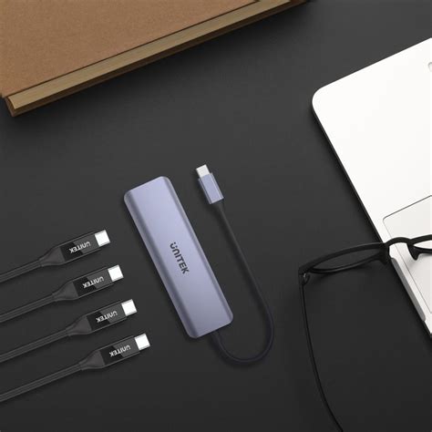 Unitek 4 In 1 Multi Port Hub With Usb C Connector Includes 4 X Usb C