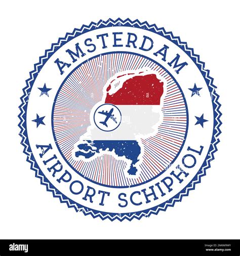 Sello Schiphol Del Aeropuerto De Msterdam Aeropuerto Logo Vector