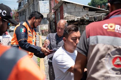 Notifica Protección Civil a 16 familias asentadas en zona de riesgo en