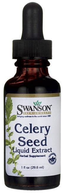 Swanson Celery Seed Liquid Extract 29 6ml 1 Fl Oz Australia Celery Seed Liquid Mega Vitamins