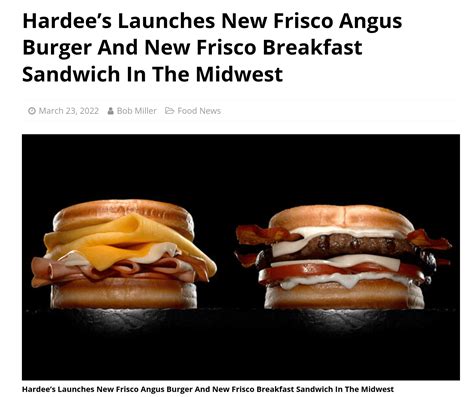 Hardees Burger Png