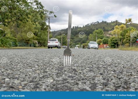 Literal Fork In The Road Stock Photo Image Of Forks 104841664