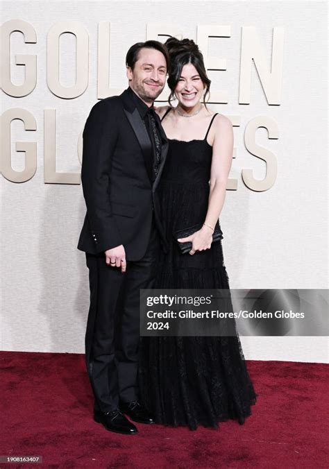 Kieran Culkin And Jazz Charton At The 81st Golden Globe Awards Held