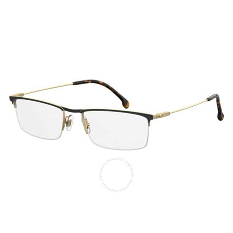 Carrera Mens Gold Tone Square Eyeglass Frames 18 Carrera 190 0j5g 56 716736118666 Eyeglasses