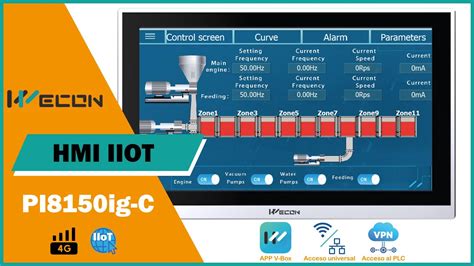 HMI IIOT Wecon PI8150ig C Wifi 4G YouTube