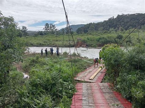 Jembatan Penghubung Rampi Tedeboe Putus Palopopos