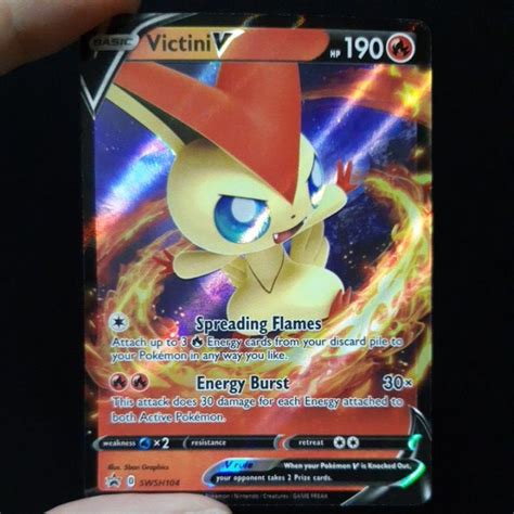 Pokemon Card Tcg Victini V Swsh Ultra Rare Promo Original