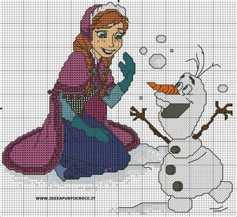 SCHEMA ANNA FROZEN PUNTO CROCE By Syra1974 On DeviantArt Cross Stitch