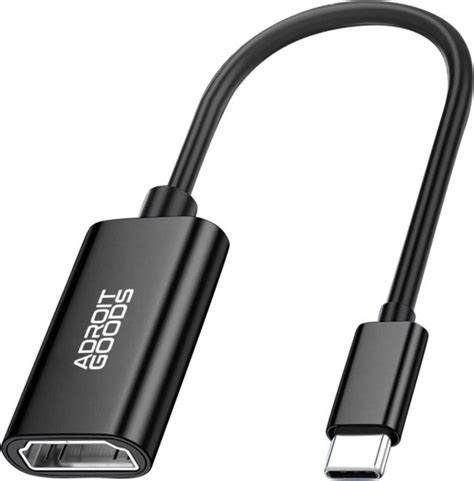 Adroitgoods Usb C Naar Hdmi Adapter 4k 30hz Zwart Bol