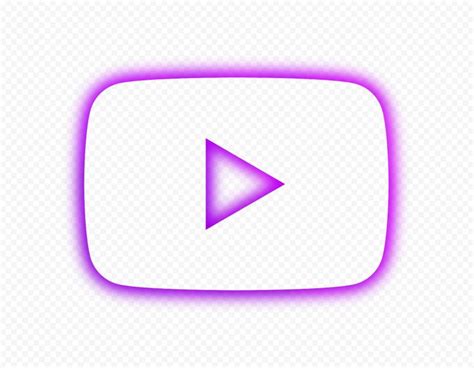 Hd Purple Neon Aesthetic Youtube Yt Play Icon Png Neon Aesthetic