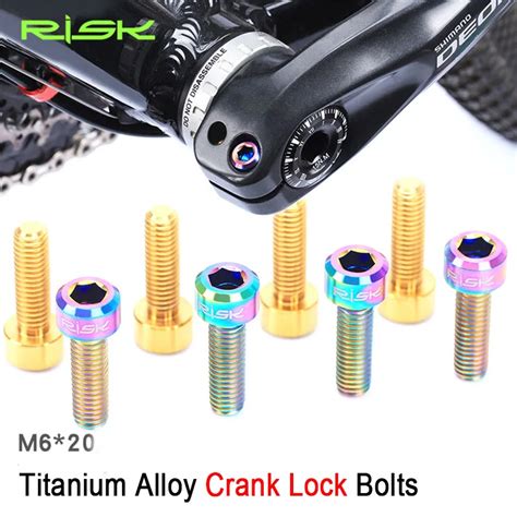 Risk Pcs M Mm Titanium Alloy Bolt For Bicycle Crank Lock Brake