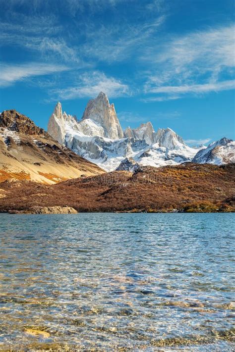 Fitz Roy Berg In Los Glaciares Nationalpark El Chalten Patagonien